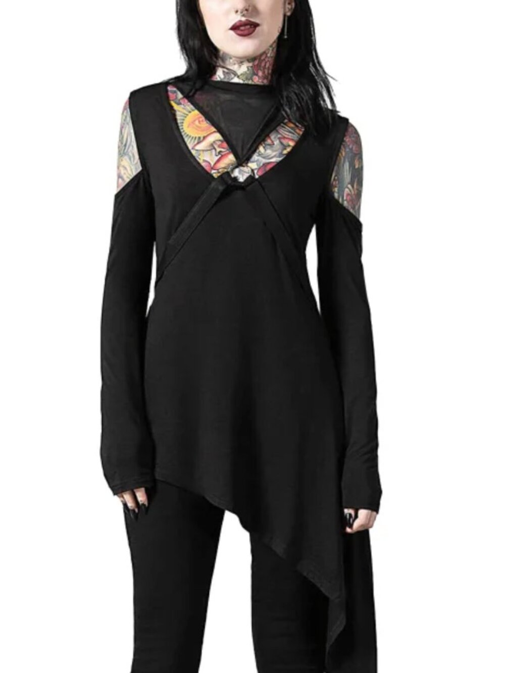 Killstar Turbulent Transit Asymmetrical Tunic XXL - Picture 6 of 7